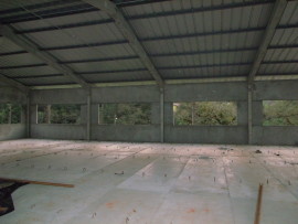 Galpão comercial em estrutura pré moldada e fechamento com placa parede – Área 650,00 m² –  São Bento do Sul-SC